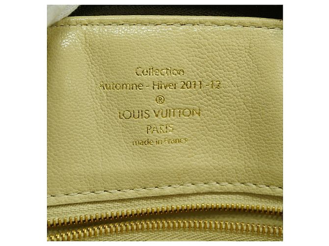 Borsa Louis Vuitton Monogram Shiny Lockit Marrone - vista 5