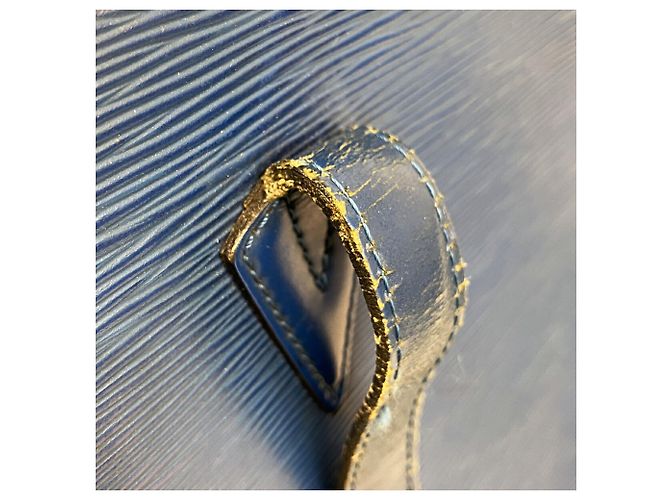 Bolso de Hombro Louis Vuitton Epi Saint Jacques Azul - vista 7