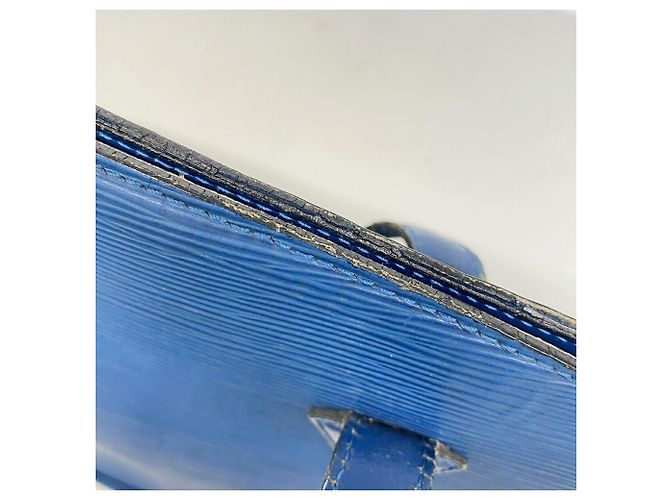 Bolso de Hombro Louis Vuitton Epi Saint Jacques Azul - vista 9