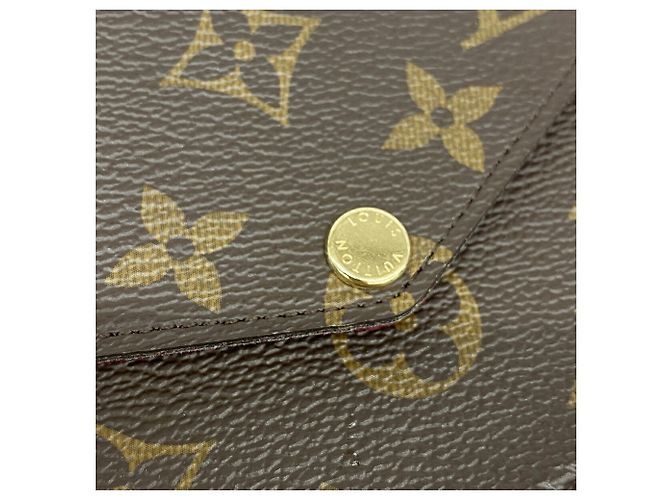 Louis Vuitton Monogram Pochette Felicie Marrone Fuschia - vista 8