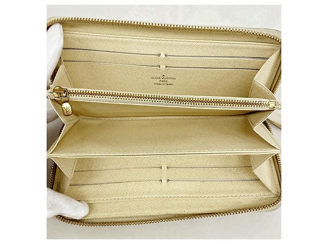 Louis Vuitton Damier Azur Zippy Wallet N60019 Bianco - vista 3