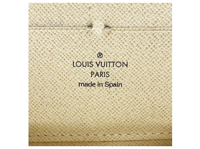 Louis Vuitton Damier Azur Zippy Wallet N60019 Bianco - vista 4