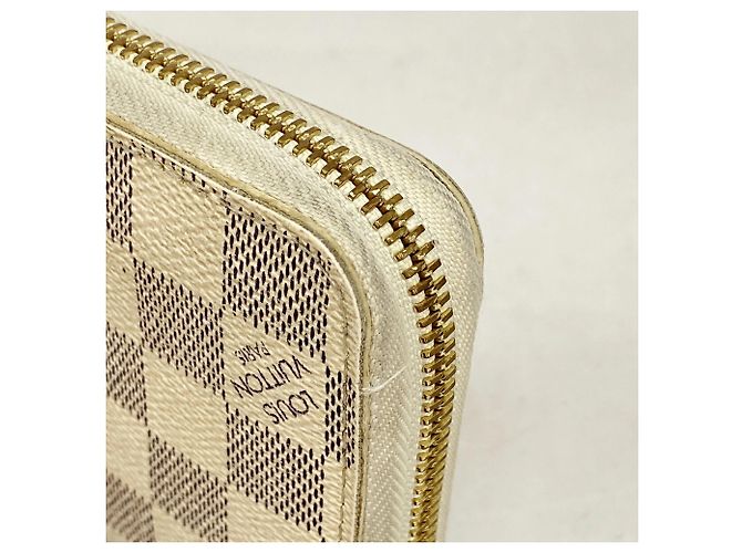 Louis Vuitton Damier Azur Zippy Wallet N60019 Bianco - vista 6