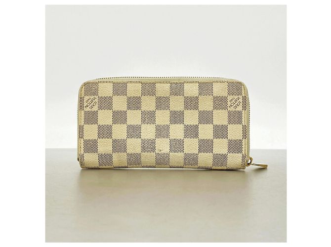 Louis Vuitton Damier Azur Zippy Wallet N60019 Bianco - vista 8