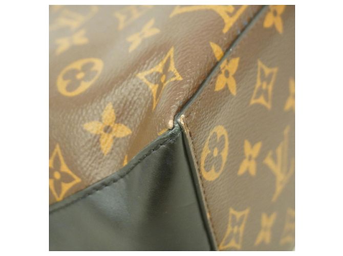 Louis Vuitton Monogram Macassar Weekend Tote PM Marrone Nero - vista 6