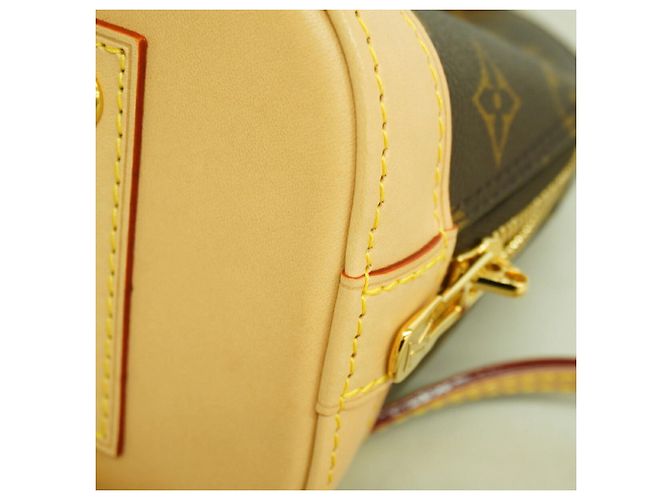 Borsa Louis Vuitton Alma BB Monogram Marrone - vista 8