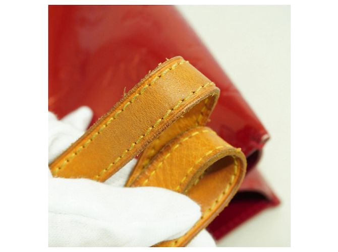 Borsa Louis Vuitton Vernis Lead PM Rosso - vista 8