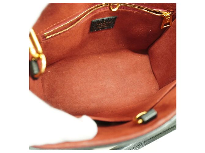 Borsa Louis Vuitton Monogram Empreinte Bicolor OnTheGo PM Nero Beige - vista 4