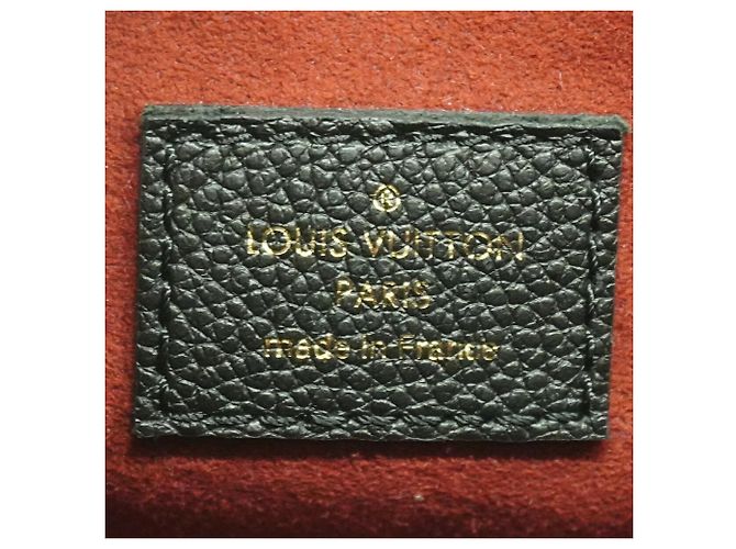 Borsa Louis Vuitton Monogram Empreinte Bicolor OnTheGo PM Nero Beige - vista 5