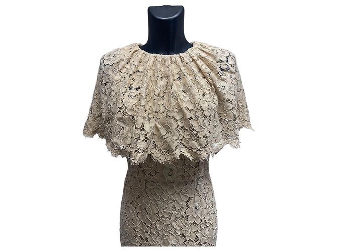 Vestido midi Dolce & Gabbana Haute Couture FW2012 de encaje - vista 4