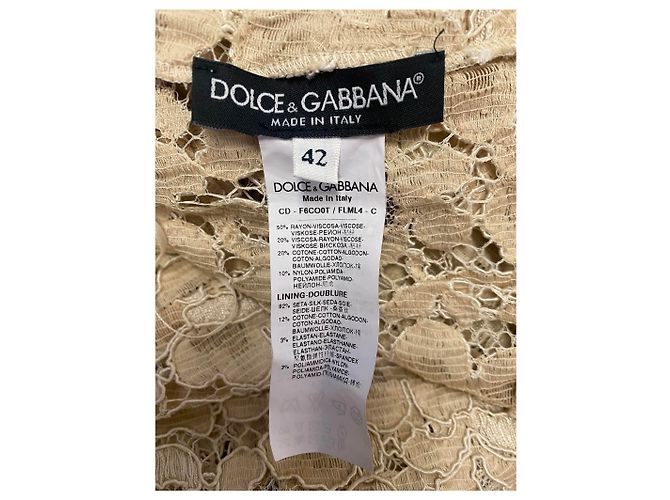 Vestido midi Dolce & Gabbana Haute Couture FW2012 de encaje - vista 5