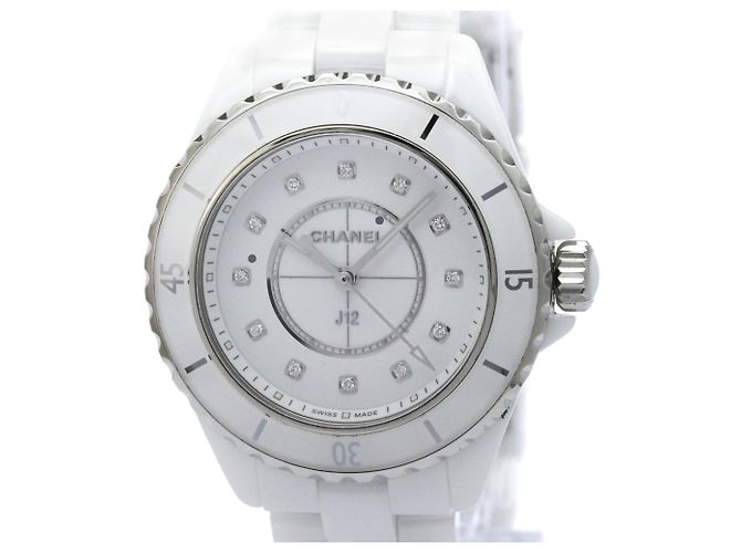 Chanel J12 Quartz Ceramica e Acciaio Inossidabile con Indicatori in Diamante 33 - vista 4