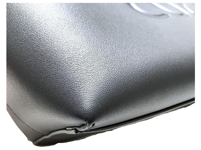 Borsa Tote Anagram Small in pelle nera Loewe Nero - vista 7