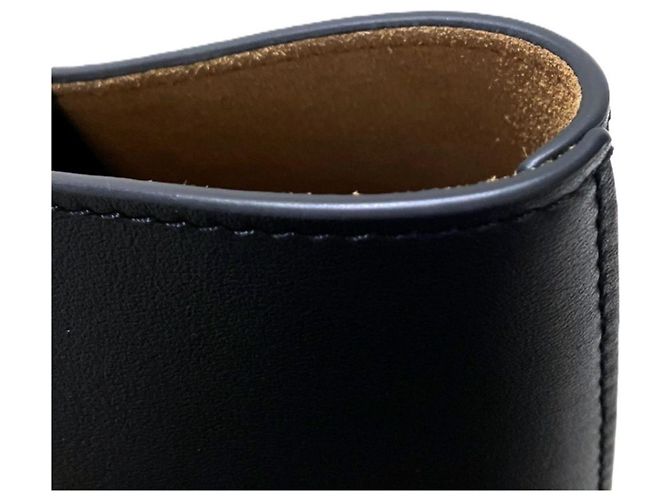 Borsa Tote Anagram Small in pelle nera Loewe Nero - vista 8