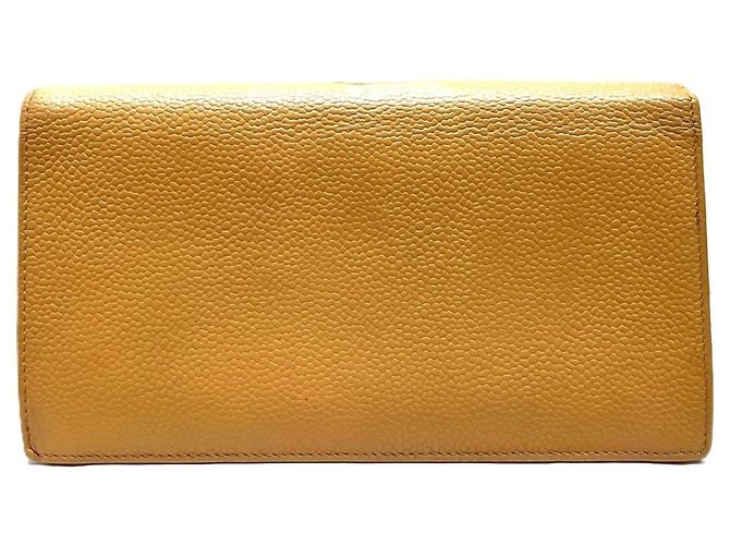 Chanel Bi-Fold Wallet aus genarbtem Kalbsleder Beige - Ansicht 2