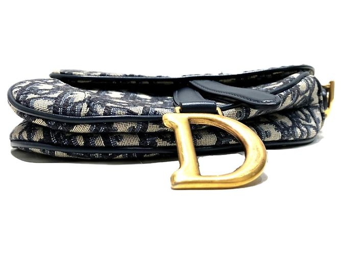 Borsa Saddle 2-way Christian Dior Blu navy - vista 3