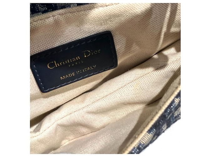Borsa Saddle 2-way Christian Dior Blu navy - vista 6