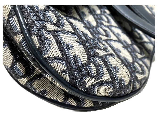 Borsa Saddle 2-way Christian Dior Blu navy - vista 8