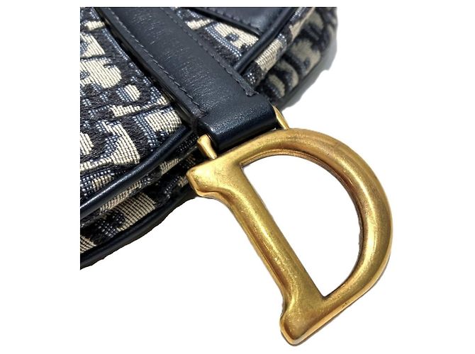 Borsa Saddle 2-way Christian Dior Blu navy - vista 9