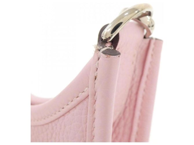 Hermès Borsa a tracolla Hermes Evelyne 3 PM in Rose Sakura Rosa - vista 5
