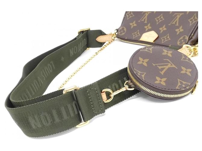 Louis Vuitton Monogram Multi Pochette Accessoires Marrone Cachi - vista 5