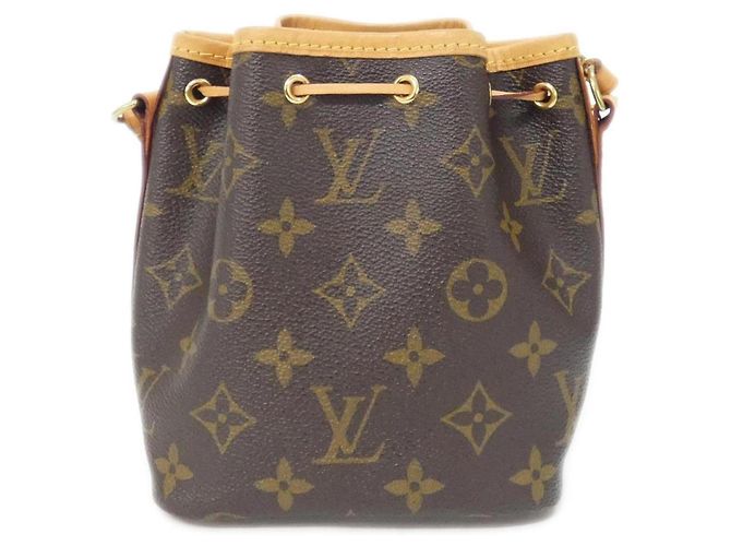 Noe Borsa a tracolla Louis Vuitton Monogram Nano Noé Marrone - vista 2