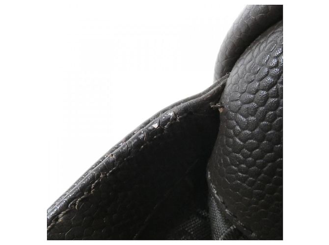 Borsa a tracolla Chanel 26135 in pelle di vitello granulata marrone - vista 6