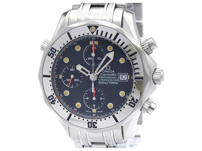 Omega Seamaster Diver 300M Chronometer Chronograph Automatic Stainless Steel 42 - vista 4