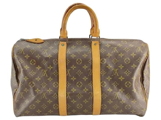 Louis Vuitton Keepall Monogram Canvas 45 Marrone - vista 2