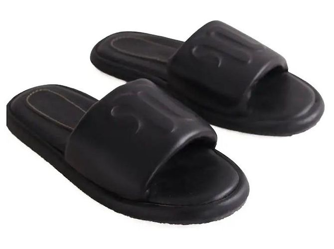 Sandali Nanushka in pelle nera Nero - vista 3