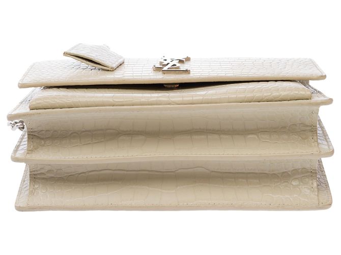 Borsa YVES SAINT LAURENT in Pelle Beige - 103693 - vista 11