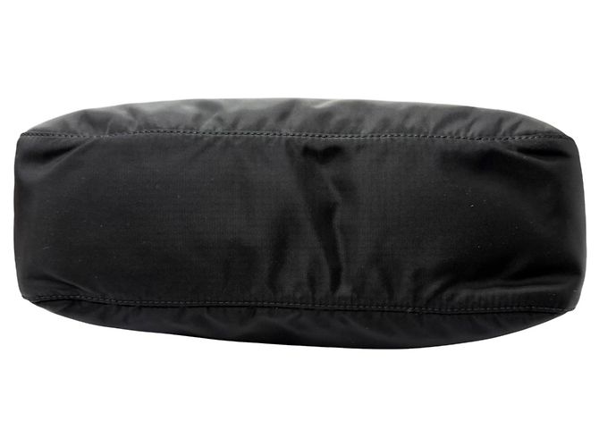 Borsa a tracolla Prada in pelle e Re-Nylon con logo triangolare Nero - vista 5