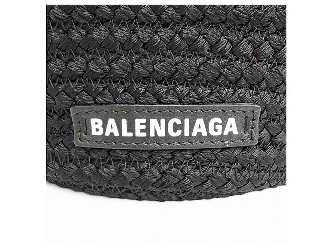 Borsa Cesto 2-Way Balenciaga Ibiza Small Strap Logo Nero - vista 11