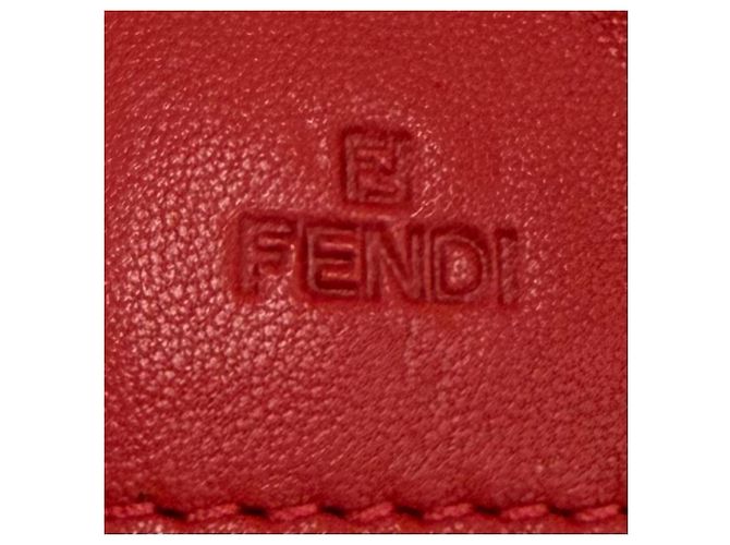 Fendi rote Leder-Kettenbrieftasche - Ansicht 11