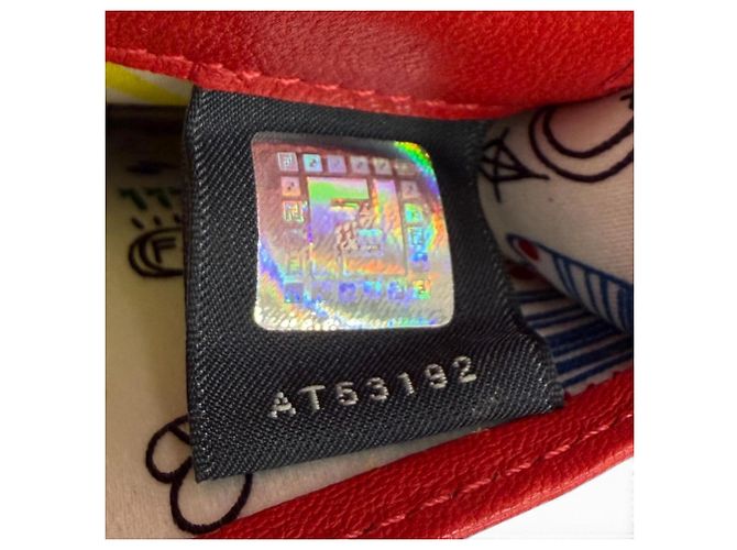 Fendi rote Leder-Kettenbrieftasche - Ansicht 13