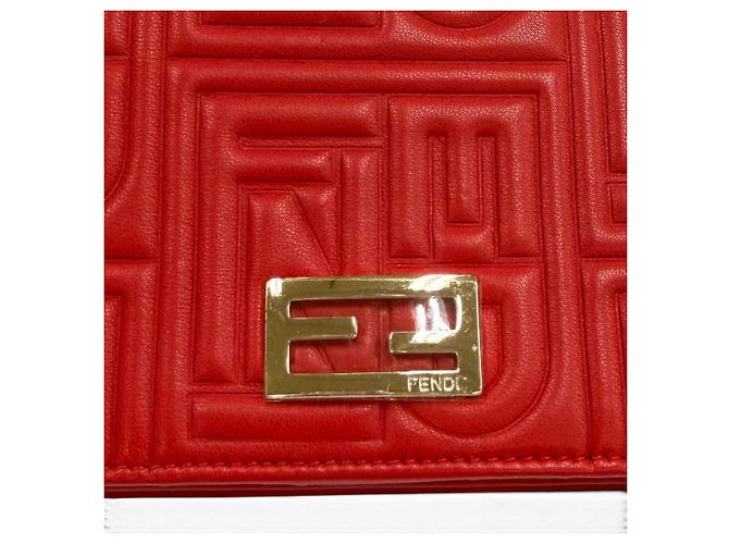 Fendi rote Leder-Kettenbrieftasche - Ansicht 9