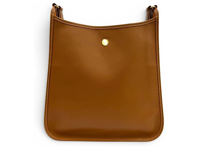 Hermès Borsa a tracolla HERMES Vespa PM Gold in pelle Courchevel D'oro - vista 4