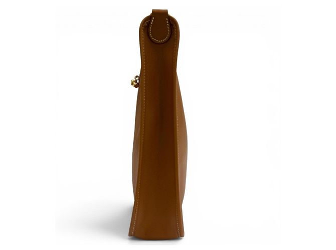 Hermès Borsa a tracolla HERMES Vespa PM Gold in pelle Courchevel D'oro - vista 5