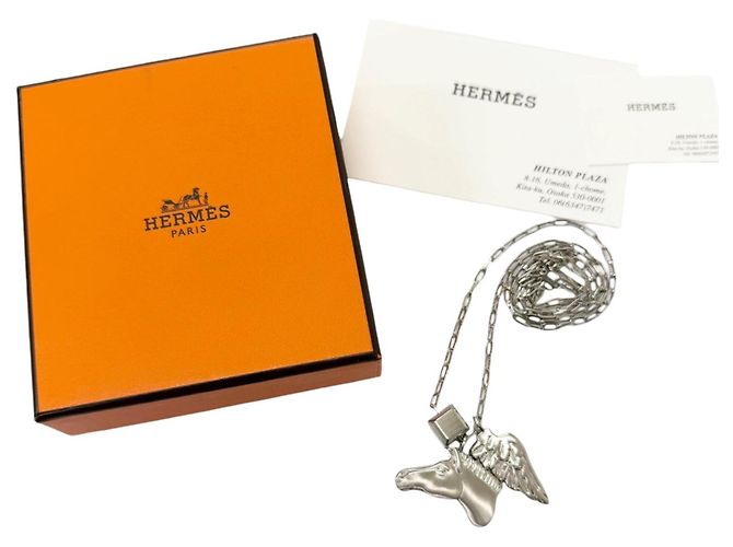 Hermès Collana a catena Hermes Talisman Pegasus Argento - vista 2