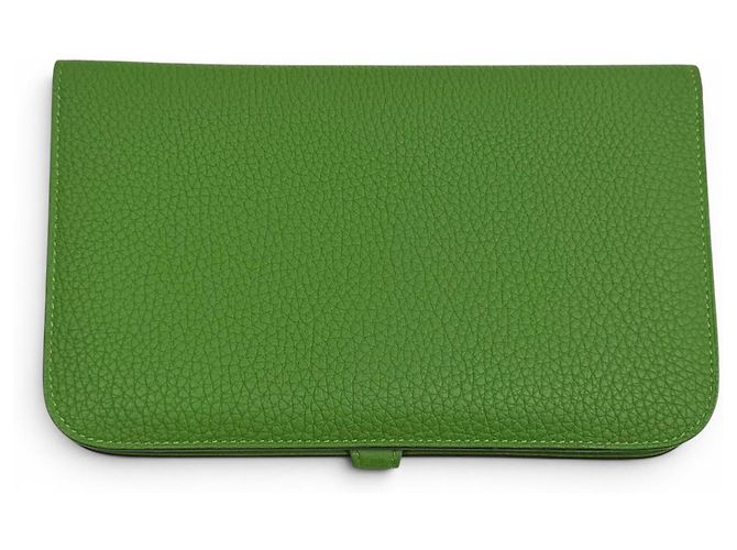 Hermès HERMES Dogon GM Duo Bamboo Togo Leather Long Wallet - vista 3