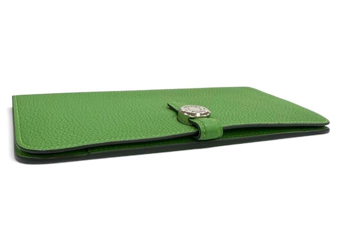 Hermès HERMES Dogon GM Duo Bamboo Togo Leather Long Wallet - vista 4