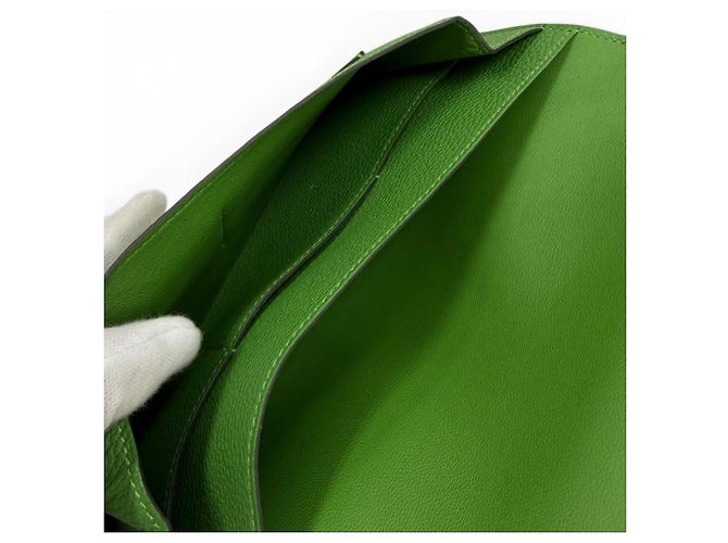 Hermès HERMES Dogon GM Duo Bamboo Togo Leather Long Wallet - vista 6
