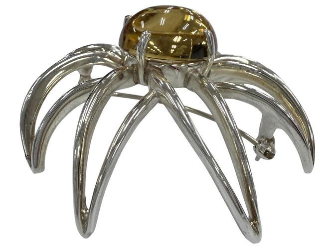 Spilla Tiffany & Co. Vintage 925 Citrine Fireworks Argento Giallo - vista 2