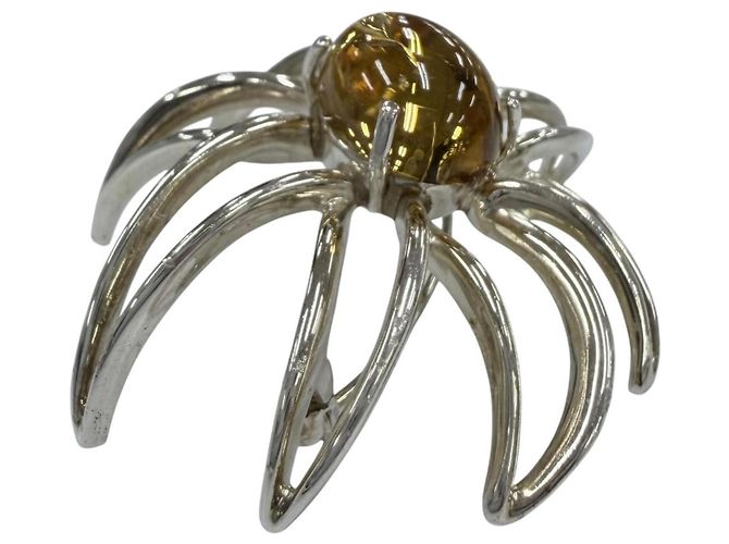 Spilla Tiffany & Co. Vintage 925 Citrine Fireworks Argento Giallo - vista 3