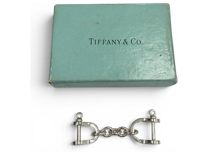 Tiffany & Co Tiffany Vintage Double Jackle Keyring Silvery - view 2