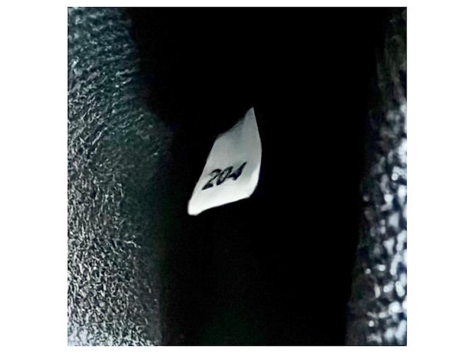 Tote Borsa a mano e spalla 2-Way Prada 1BG439 in canapa e pelle con logo triangolare Nero - vista 13