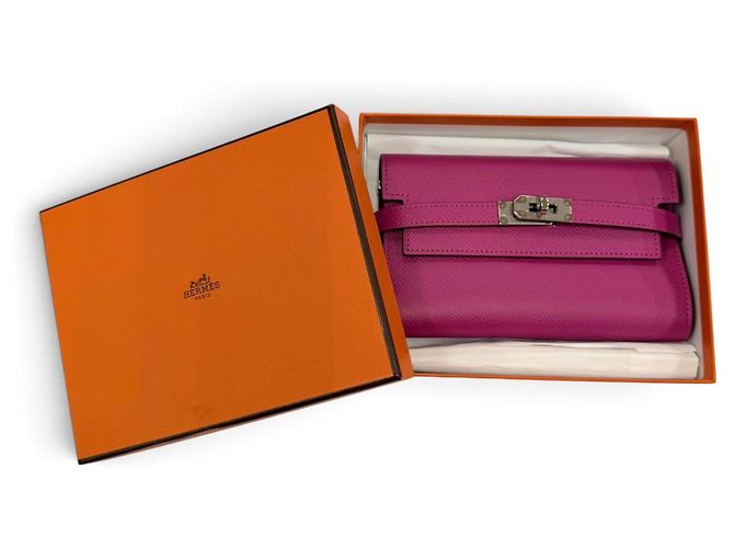 Hermès Hermes Kelly Wallet Medium in Rose Purple Lila - Ansicht 2