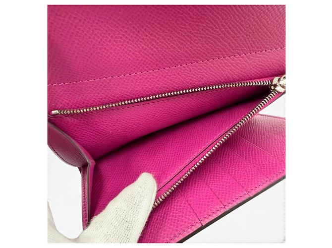 Hermès Hermes Kelly Wallet Medium in Rose Purple Lila - Ansicht 7