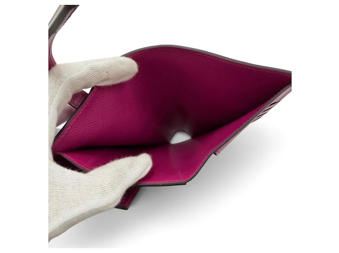 Hermès Hermes Kelly Wallet Medium in Rose Purple Lila - Ansicht 8