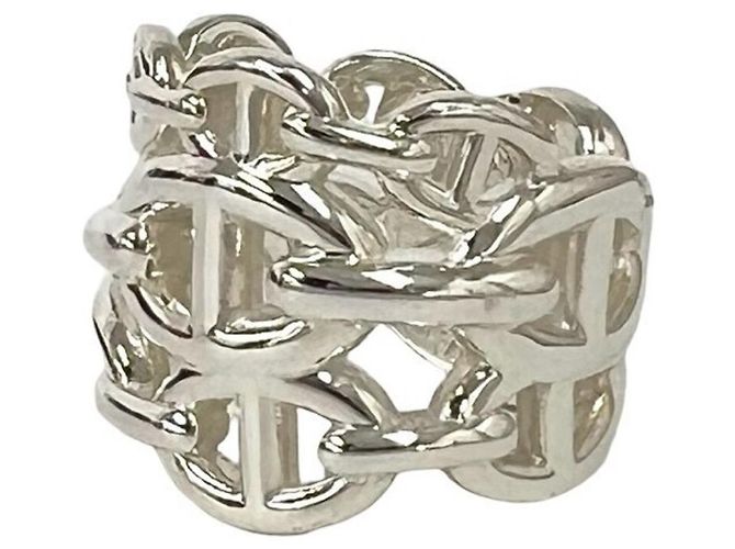 Hermès Hermes Enchainée GM Silver Bandring Silber - Ansicht 5